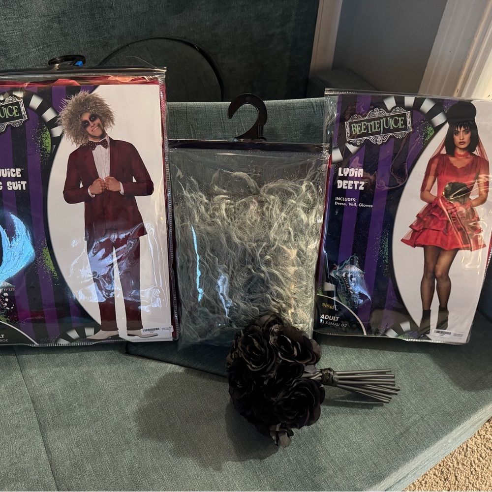 Beetlejuice and Lydia Deetz Couples Costume